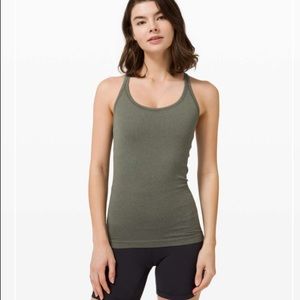 Lululemon Ebb to Street Tank Grey Sage